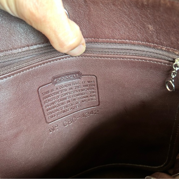 Vintage Coach Westport  brown leather bucket handbag tote Made in USA - Picture 11 of 16